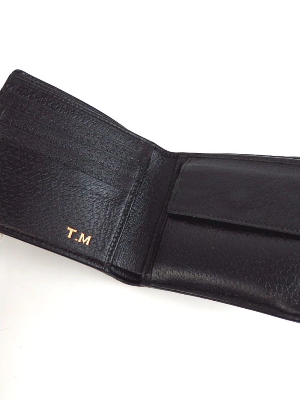 Gucci Black Leather Marmont Bi-Fold Wallet with Gold Double G - Picture 10 of 15